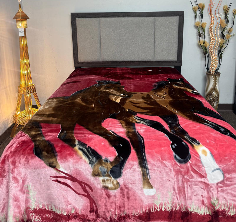 Poptex® Eagle Mink Blanket 1-Ply King Size