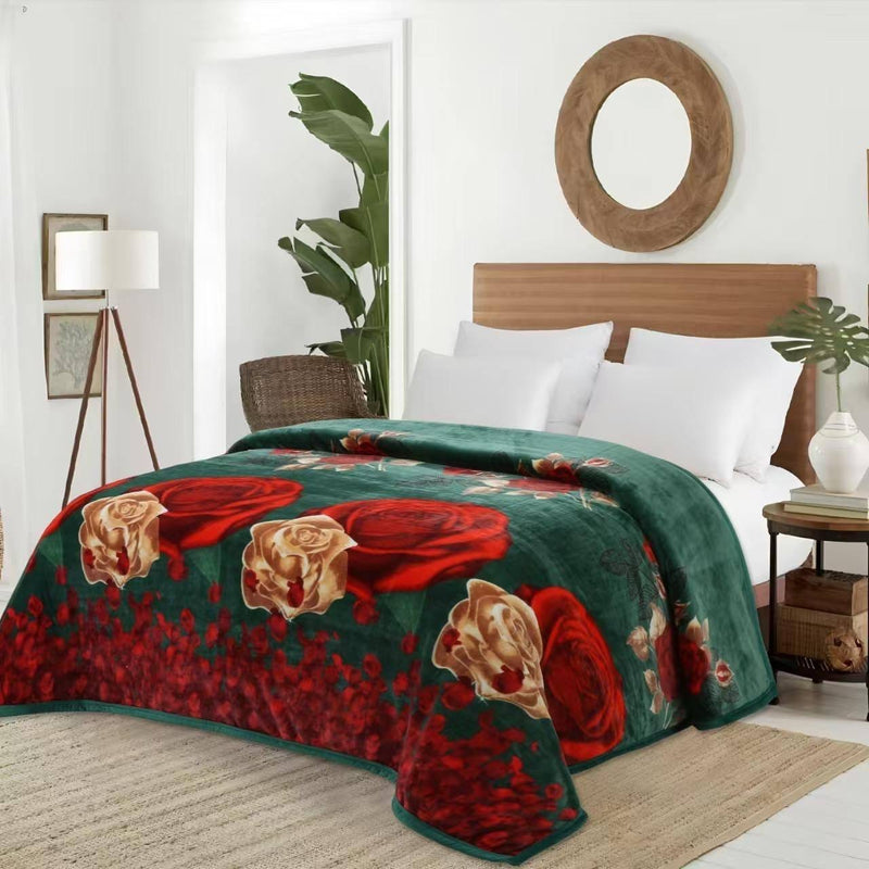 Serafina™ Carols Soft Plush Oversized Throw Blanket