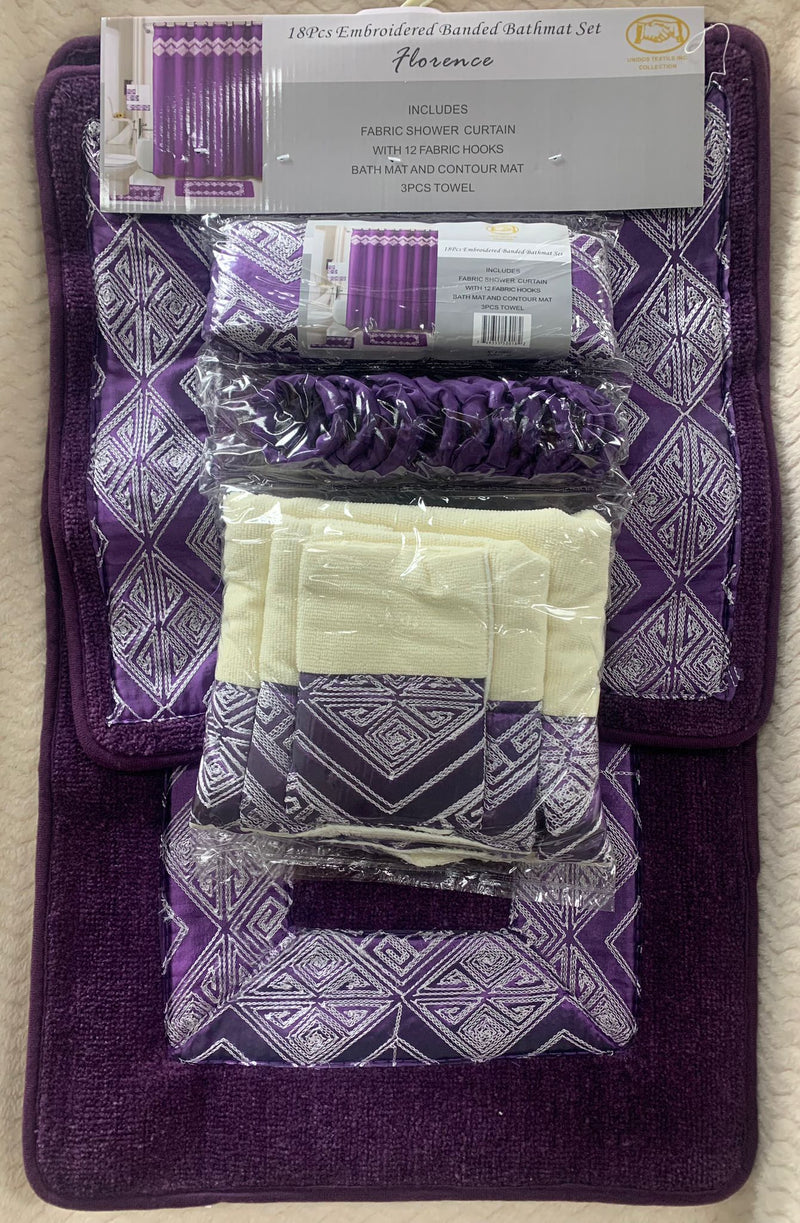 Jerusalem™ Embroidery Bathroom 18pc Set Case Mix