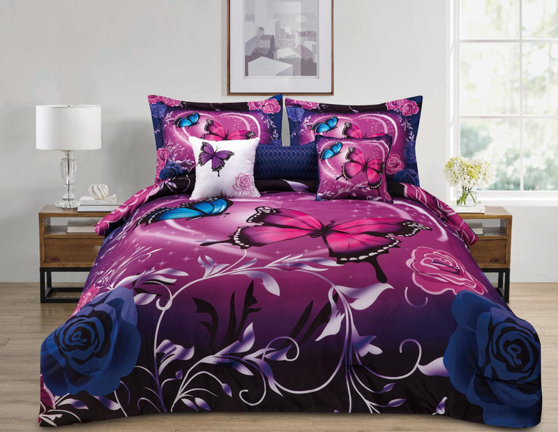 Verano Comforter Print Bed In A Bag Complete 7 Pc Set