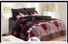 Unidos Collection™ Flannel Borrego Sherpa 6pc Blanket Set Case Mix