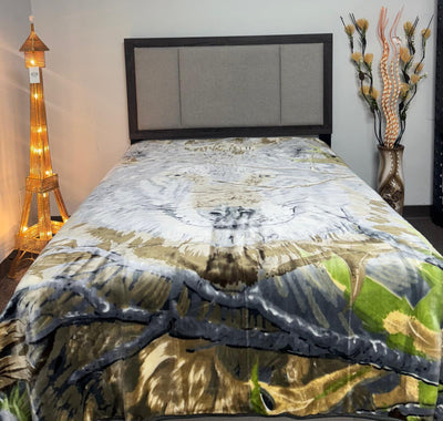 Poptex® Eagle Mink Blanket 1-Ply King Size