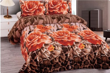 Floral Soft Plush 3pc Borrego Sherpa Blanket Case Mix 6 Pack.