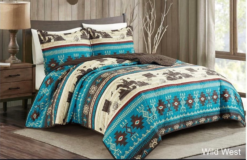 Unidos Collection™ Wild West Quilt 3pc Set Case