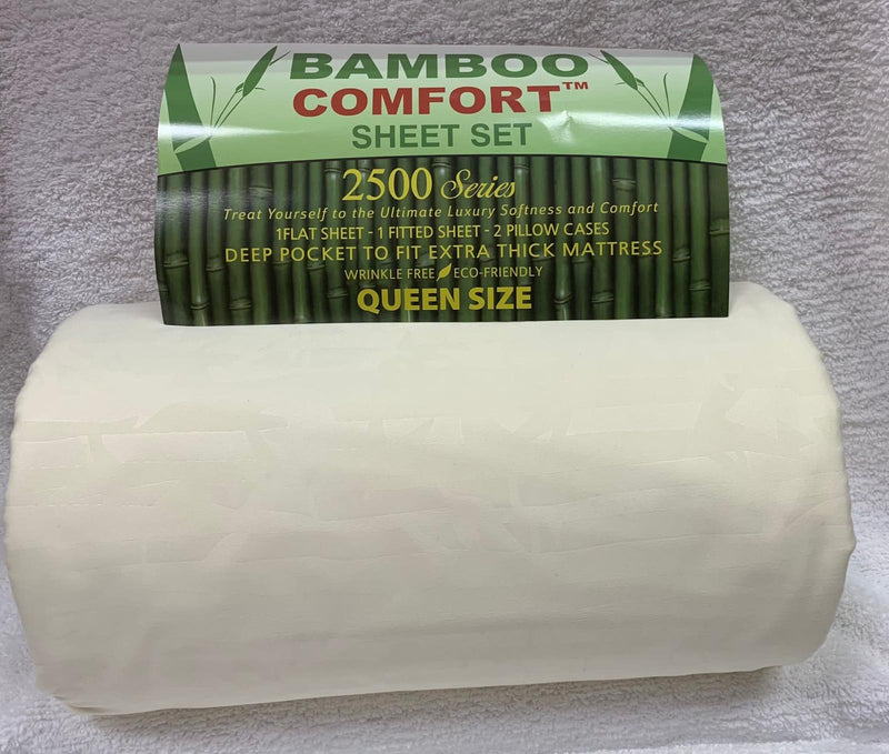 Bamboo Sheet Sets King/Queen.  Case Mix 12 Pack
