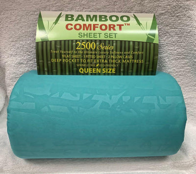 Bamboo Sheet Sets King/Queen.  Case Mix 12 Pack