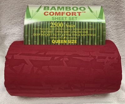 Bamboo Sheet Sets King/Queen.  Case Mix 12 Pack