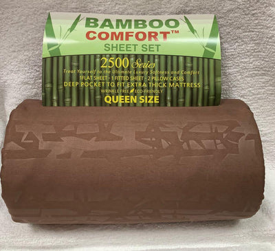 Bamboo Sheet Sets King/Queen.  Case Mix 12 Pack