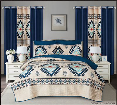 Dallas Bedspread 12pc. Set King Case Mix