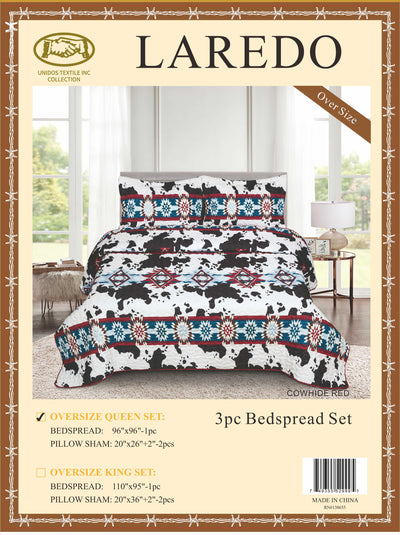 Laredo Bedspread Quilt 3pc. Set Oversize Case Mix (Group 2)