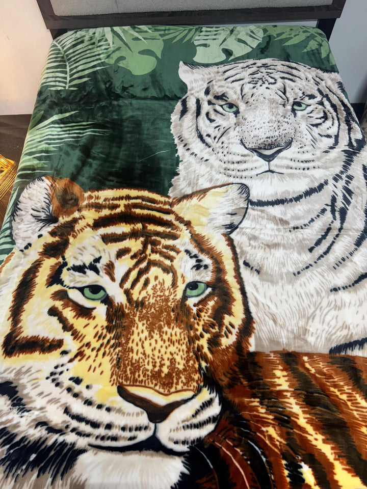 Korean Mink Soft Tiger Blanket Korean Mink Blanket Queen Size