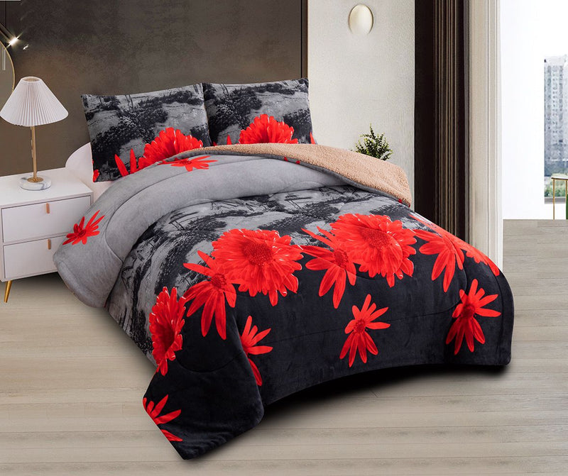 Flannel Borrego 3pc Set (King Size)