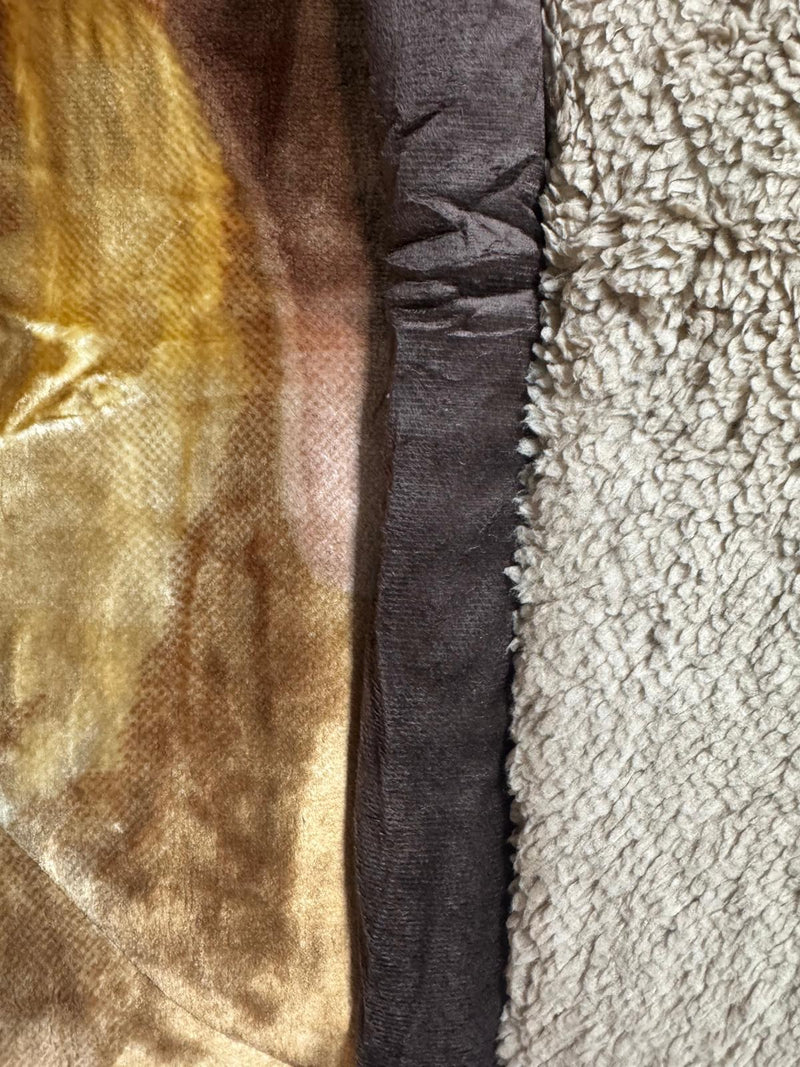 El Hispano Embossed 3pc Sherpa Set (King Size)