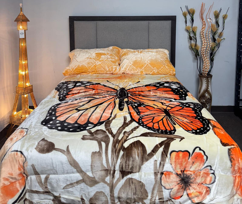 El hispano Embossed 3pc Sherpa Set