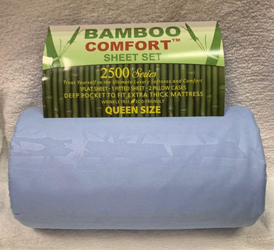Bamboo Sheet Sets King/Queen.  Case Mix 12 Pack