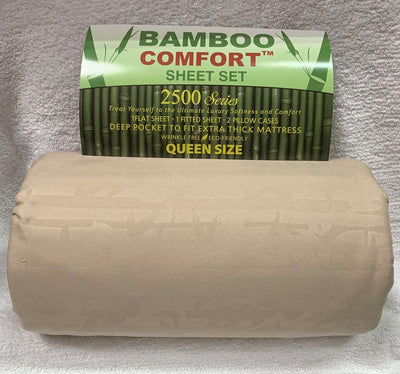 Bamboo Sheet Sets King/Queen.  Case Mix 12 Pack