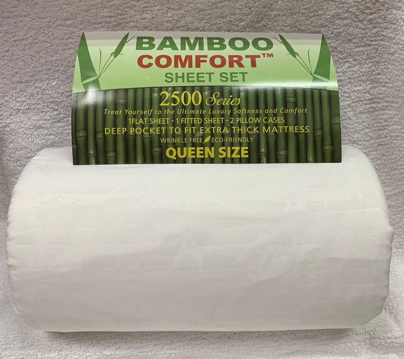 Bamboo Sheet Sets King/Queen.  Case Mix 12 Pack