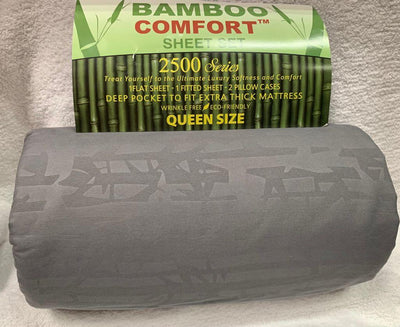 Bamboo Sheet Sets King/Queen.  Case Mix 12 Pack