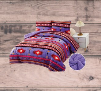 Unidos Collection™ Aztec Flannel Borrego 3pc Case Mix