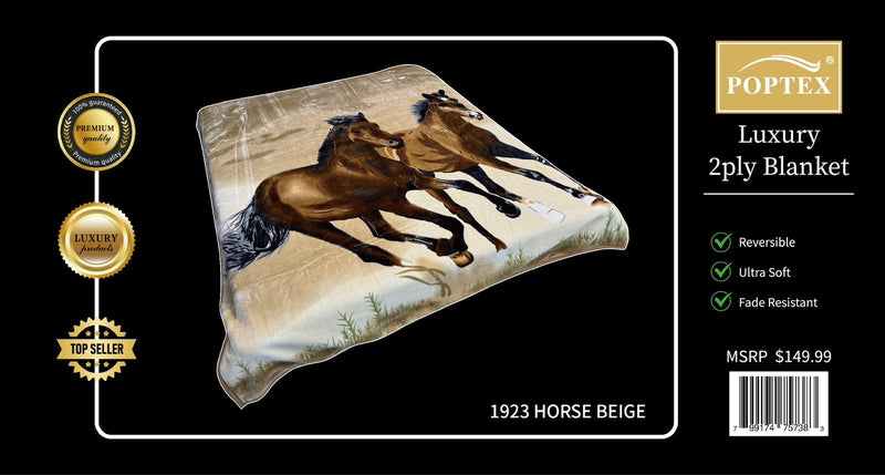 Poptex® Animal Blanket 2-Ply King Size