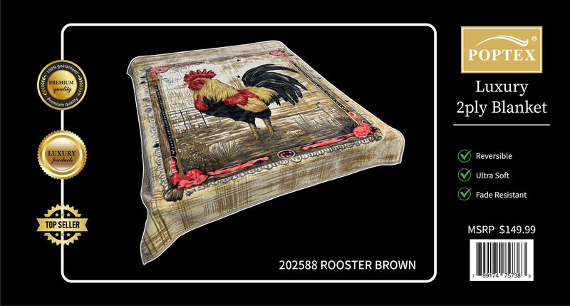 Poptex® Animal Blanket 2-Ply King Size