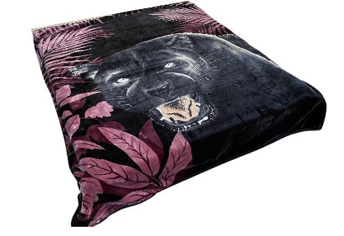 Poptex® Panther Blanket 1-Ply King Size