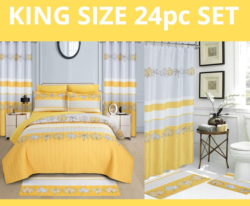 king Harmony Bedspread Set 24 Piece