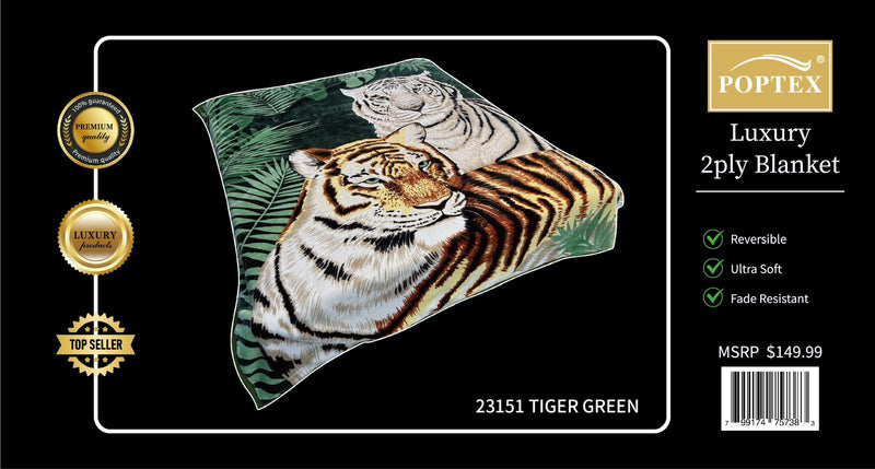 Poptex® Animal Blanket 2-Ply King Size