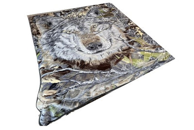 Poptex® Wolf Blanket 1-Ply King Size