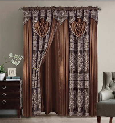 Curtain Harriet 2-Panel Set 108" x 84" - Unidos Textile