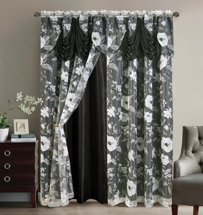 Curtain Jade 2-Panel Set 108" x 84" - Unidos Textile