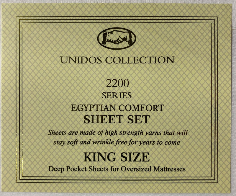 Unidos Collection 2500 Series Sheet Sets King/Queen/Full/Twin - Unidos Textile