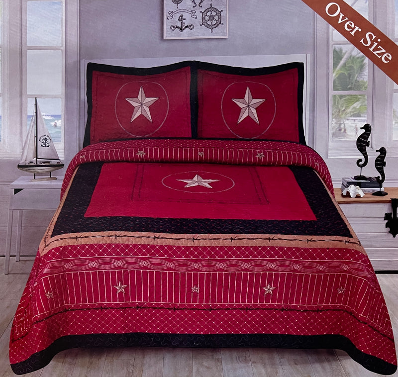 Texas Star Bedding Quilt Set - Western Charm for Your Bedroom – Unidos ...